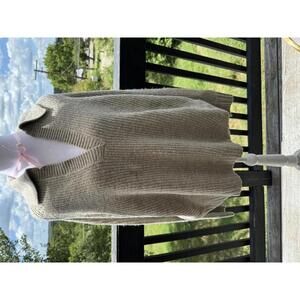 Natural Reflections -Cozy V-Neck Pullover Sweater with Collar Size M - NWT